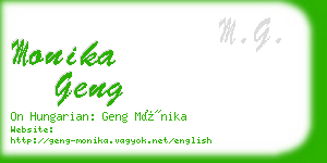 monika geng business card